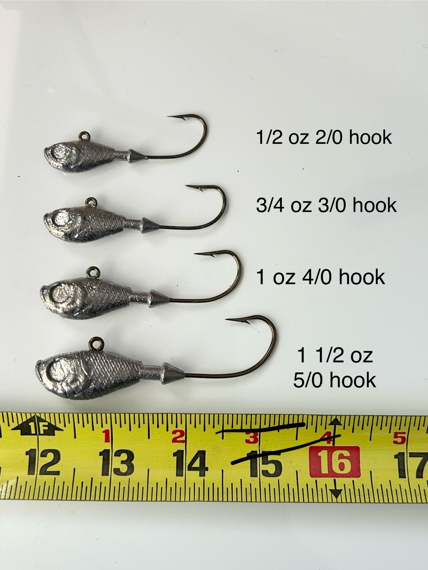 Unpainted ultra minnow jig heads
