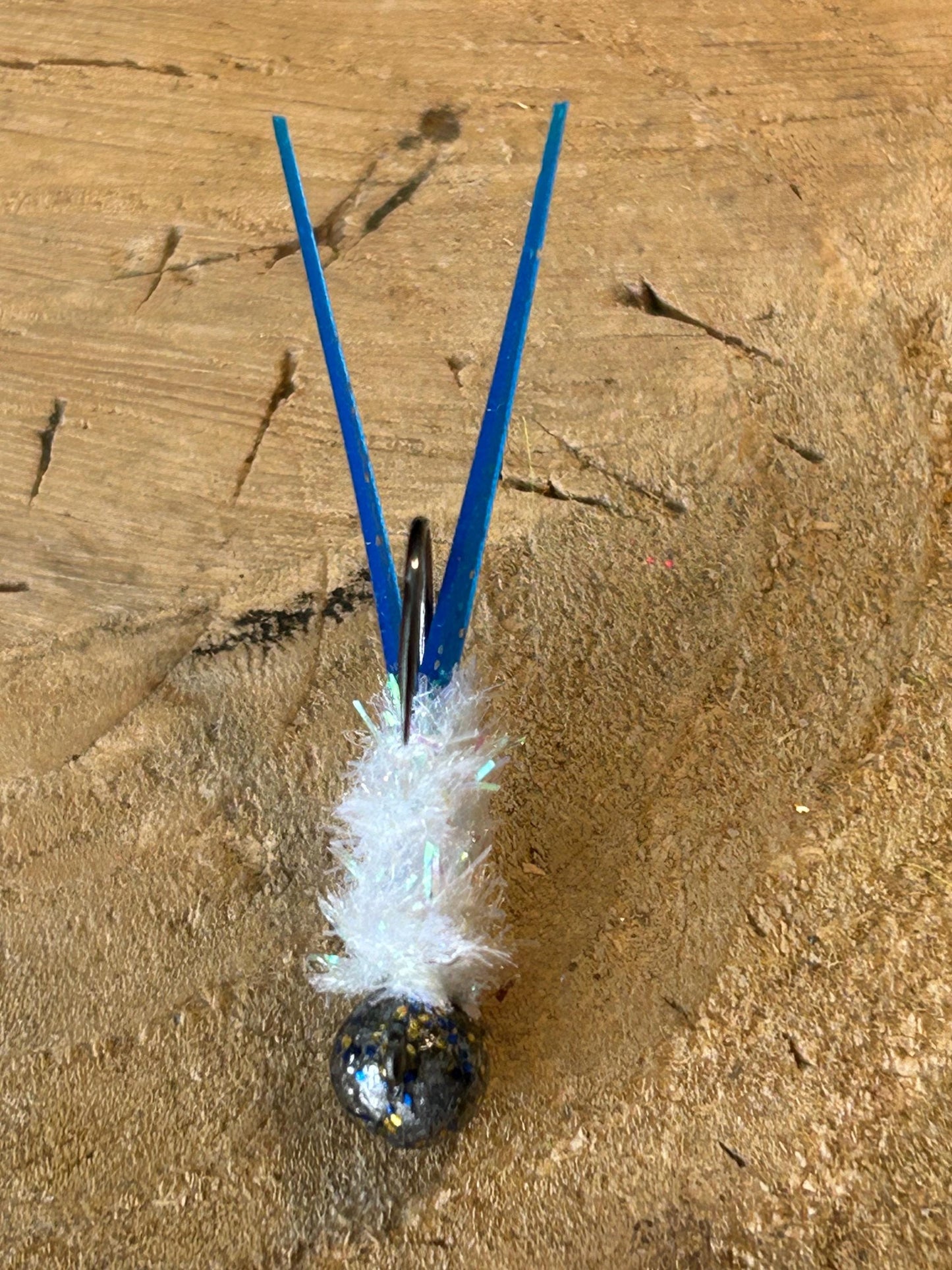 Split tail crappie jigs