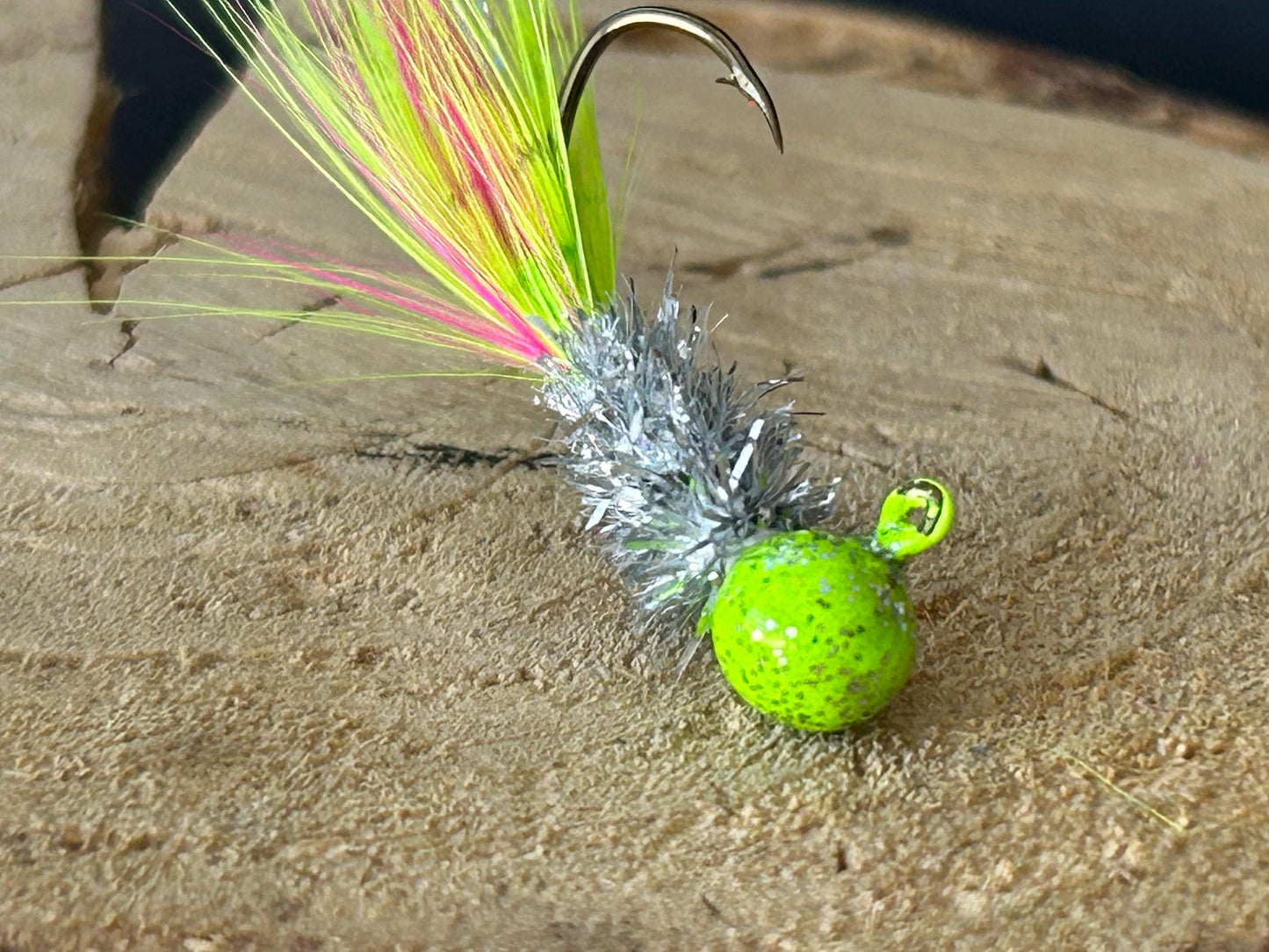 Hand tied crappie jigs