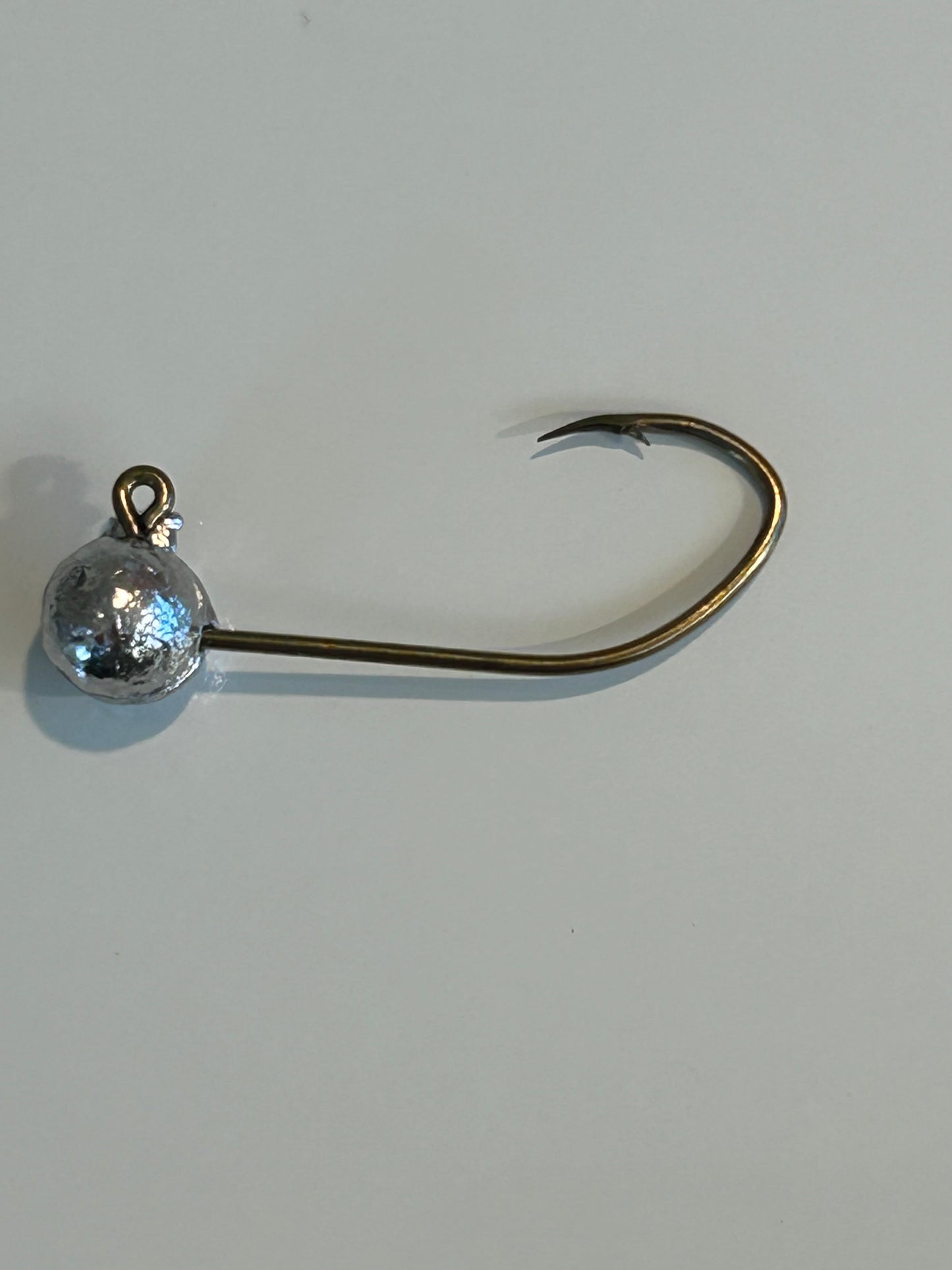 Unpainted ball jig heads MUSTAD sickle hook