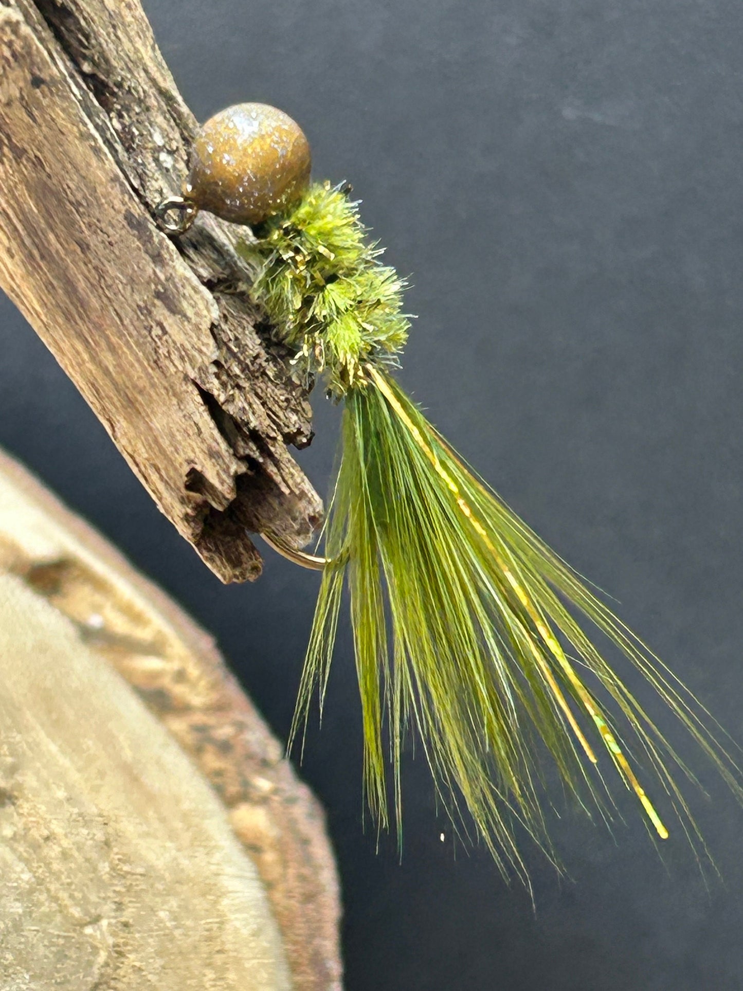 Hackle feather crappie jigs