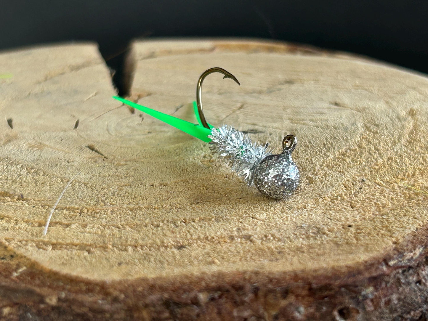 Split tail crappie jigs