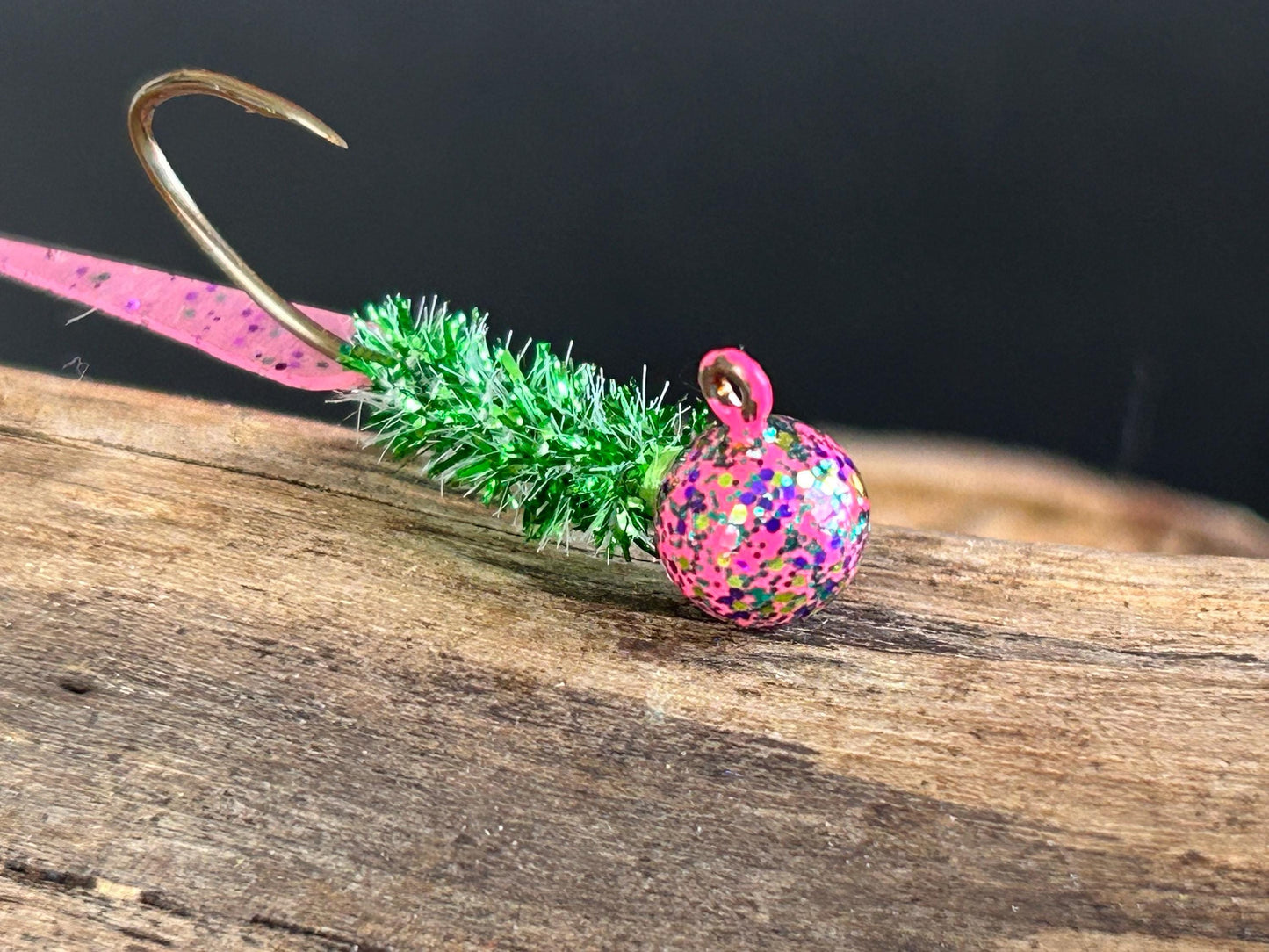 Wedge tail crappie jigs