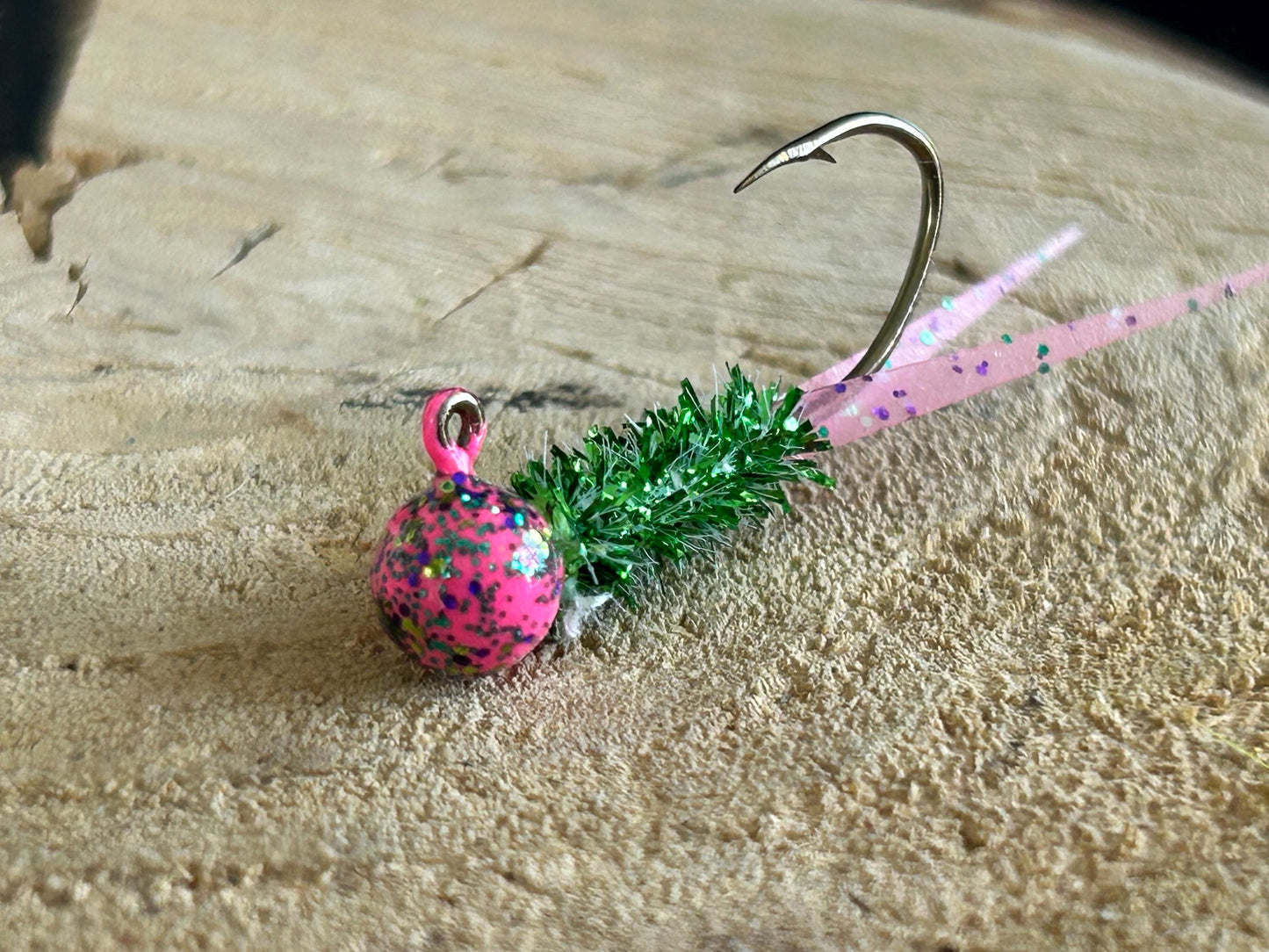 Split tail crappie jigs