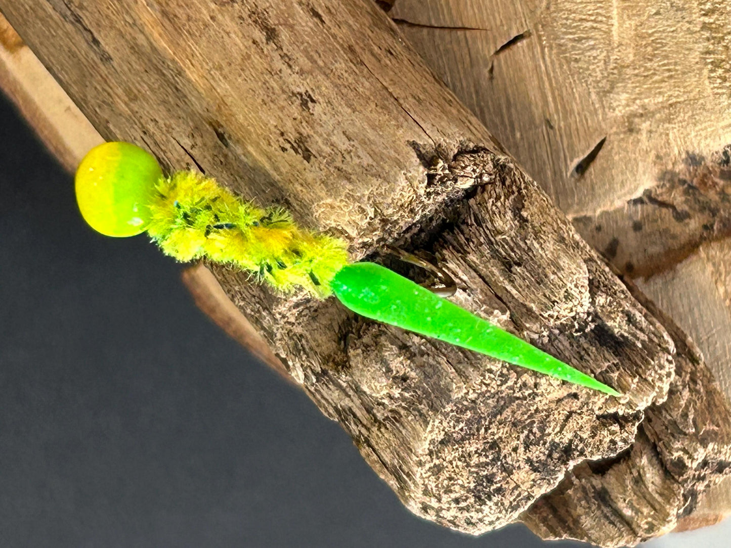 Wedge tail crappie jigs