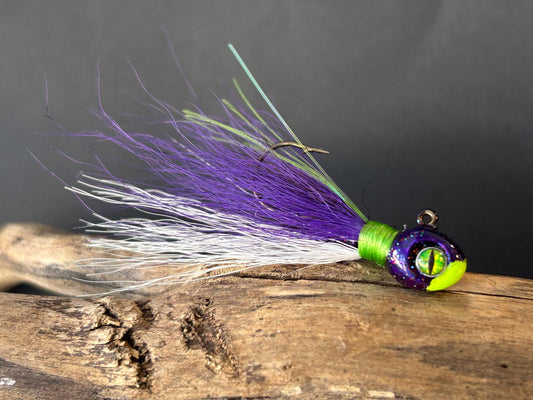 Hand tied walleye jigs