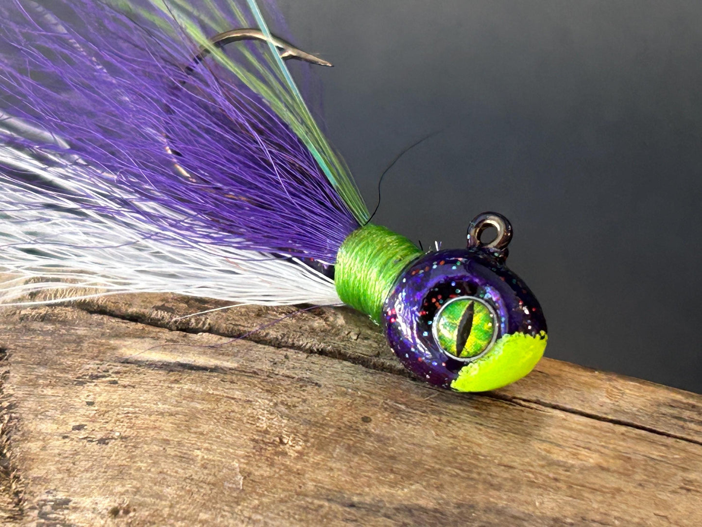 Hand tied walleye jigs