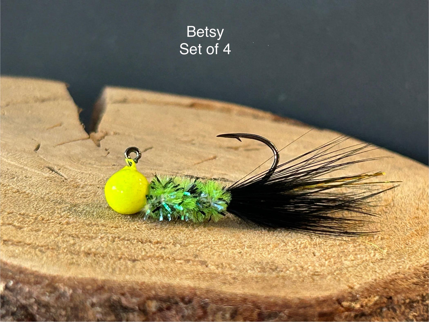 Hackle feather crappie jigs