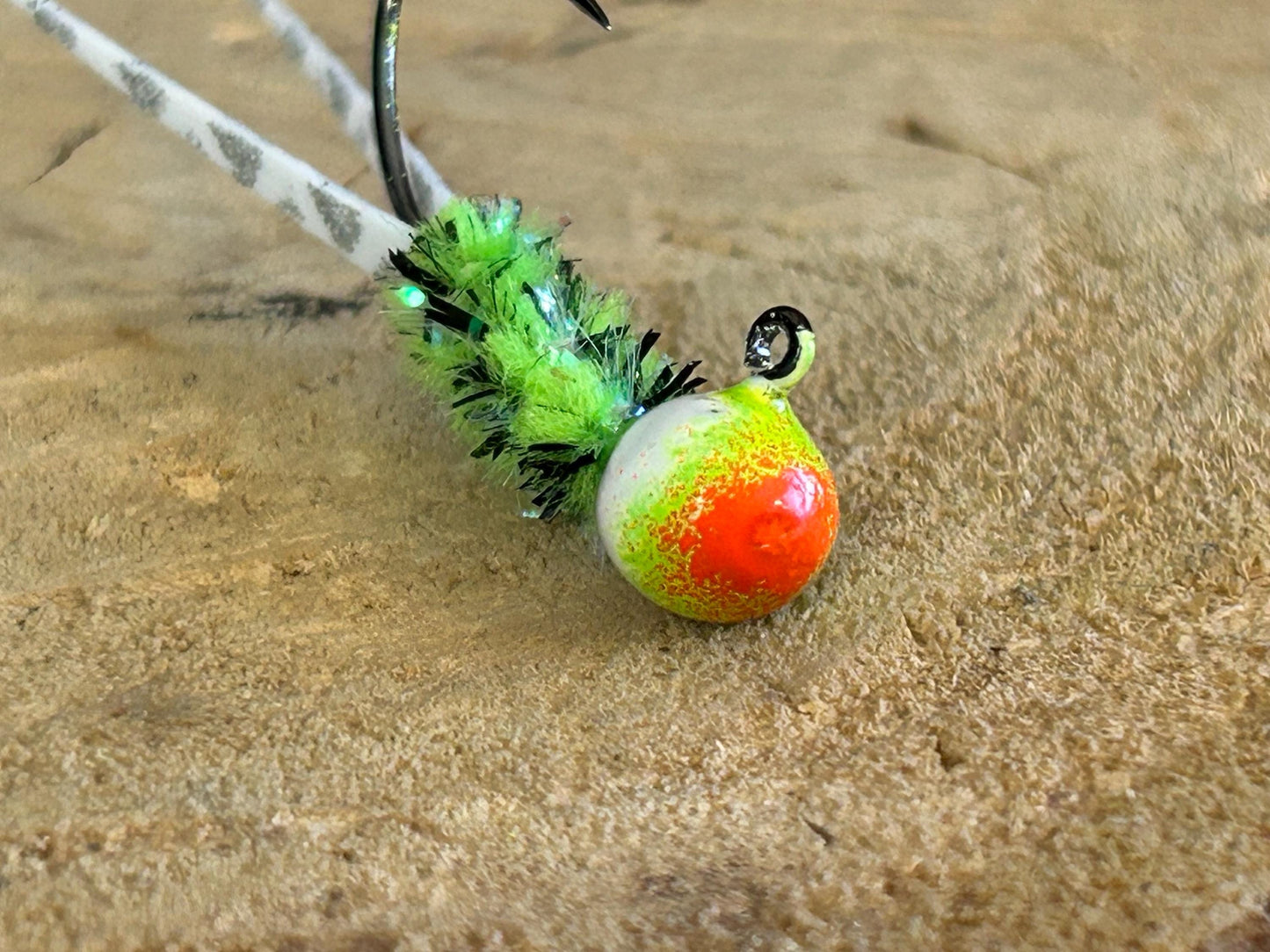 Split tail crappie jigs