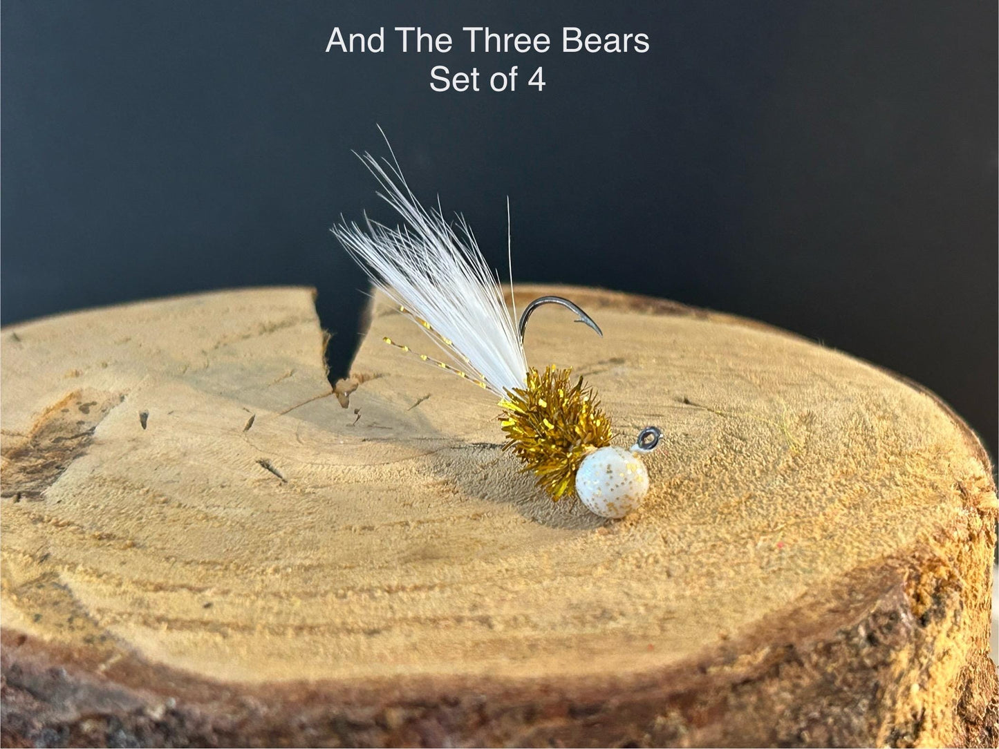 Hackle feather crappie jigs