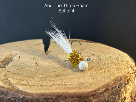 Hackle feather crappie jigs