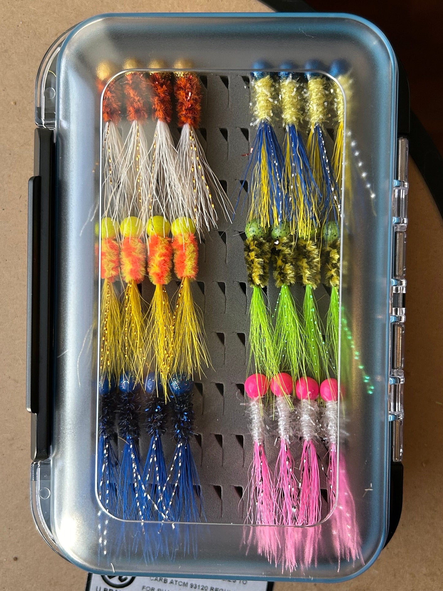 48 Hand tied bucktail crappie jig box