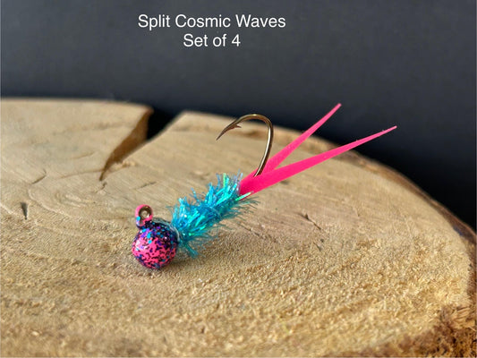 Split tail crappie jigs