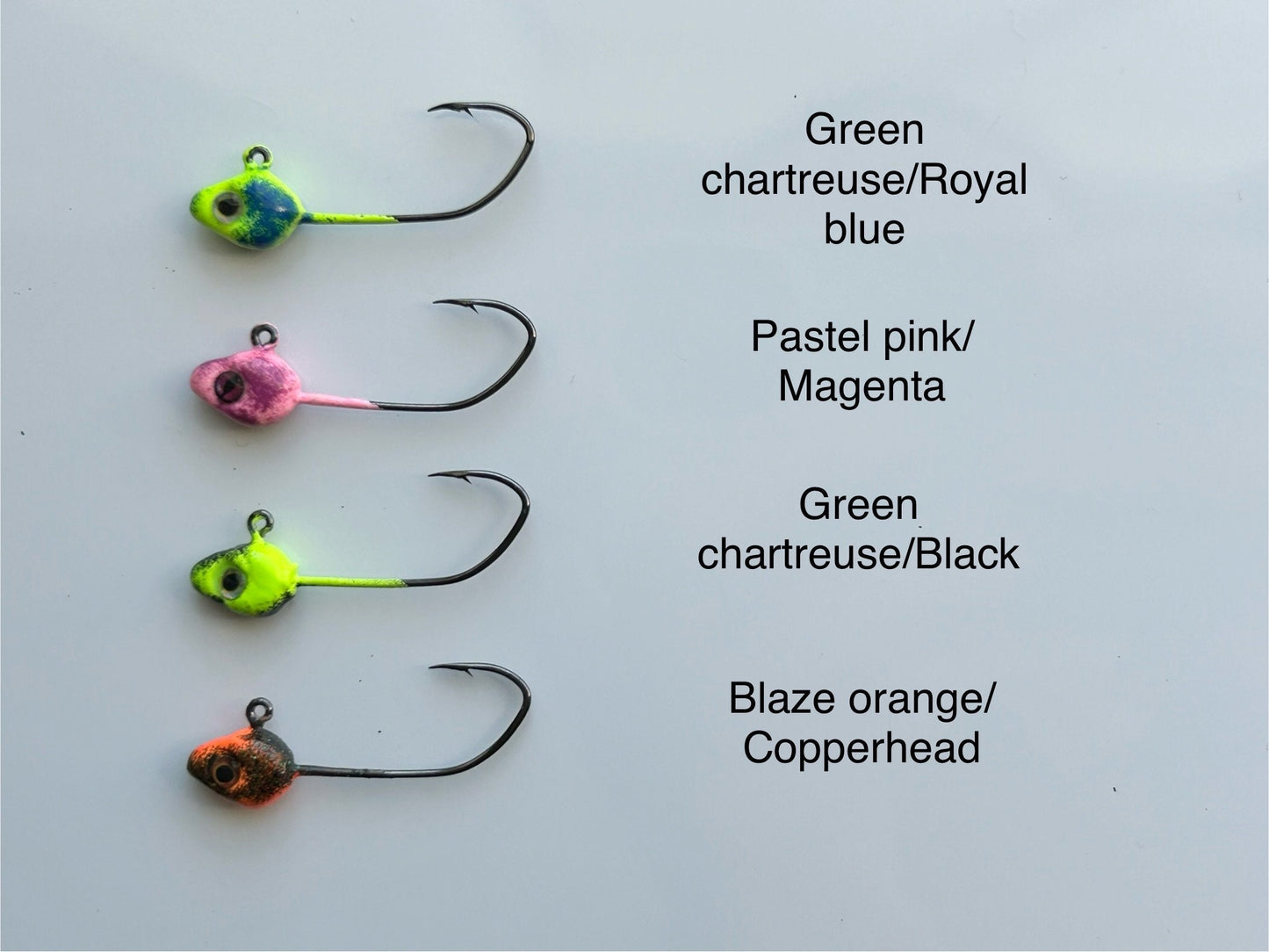 Minnow jig heads custom paint