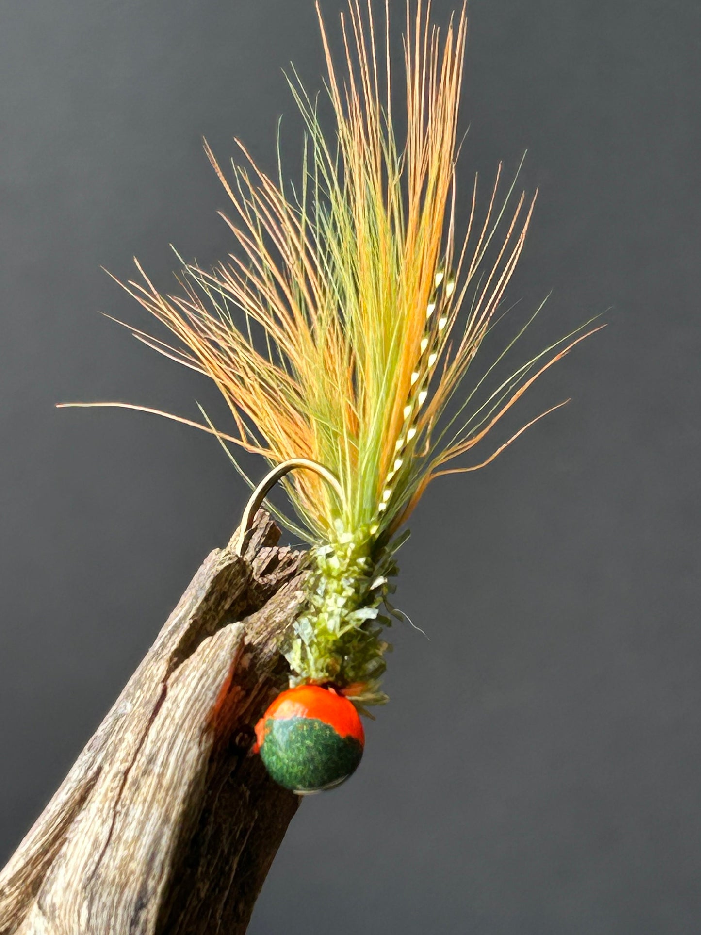 Hackle feather crappie jigs