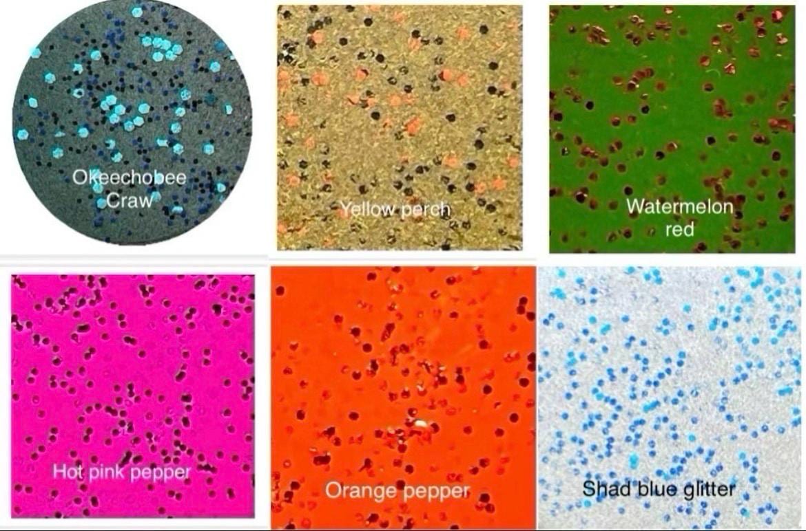 RAINBOW GLITTER ball jig heads