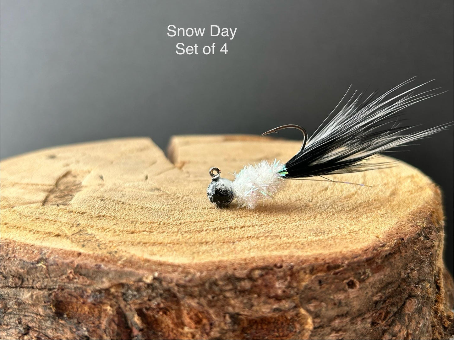 Hackle feather crappie jigs