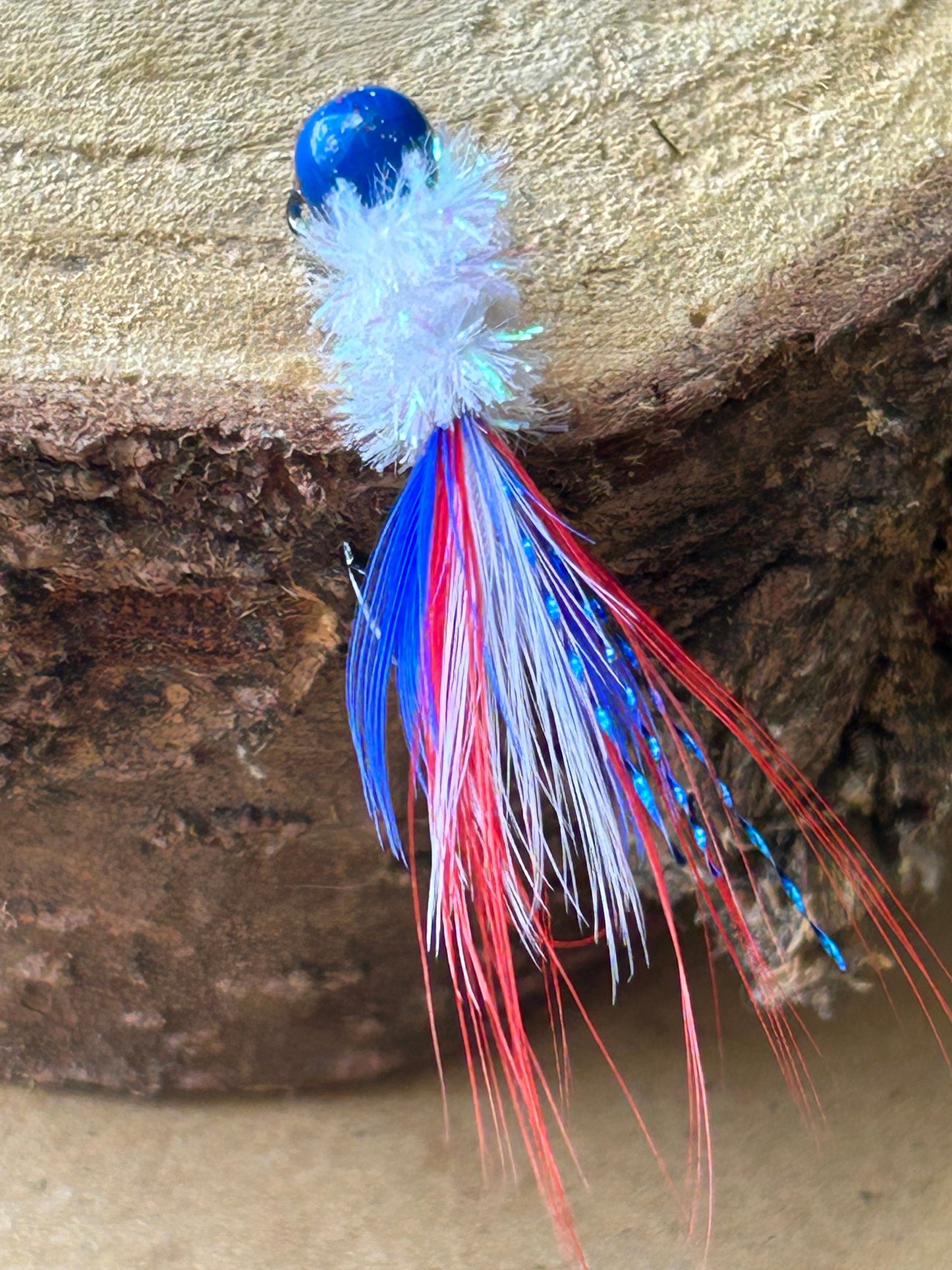 Hackle feather crappie jigs
