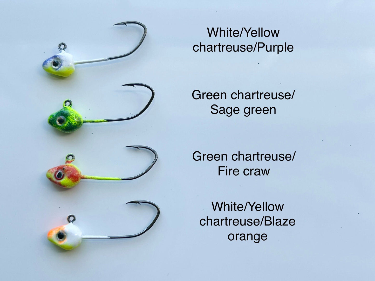 Minnow jig heads custom paint