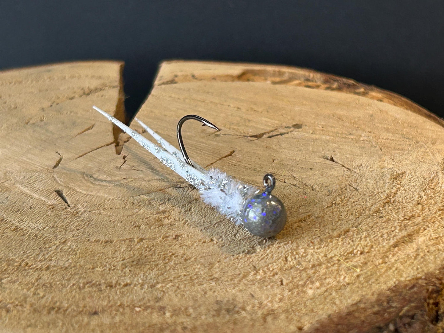 Split tail crappie jigs