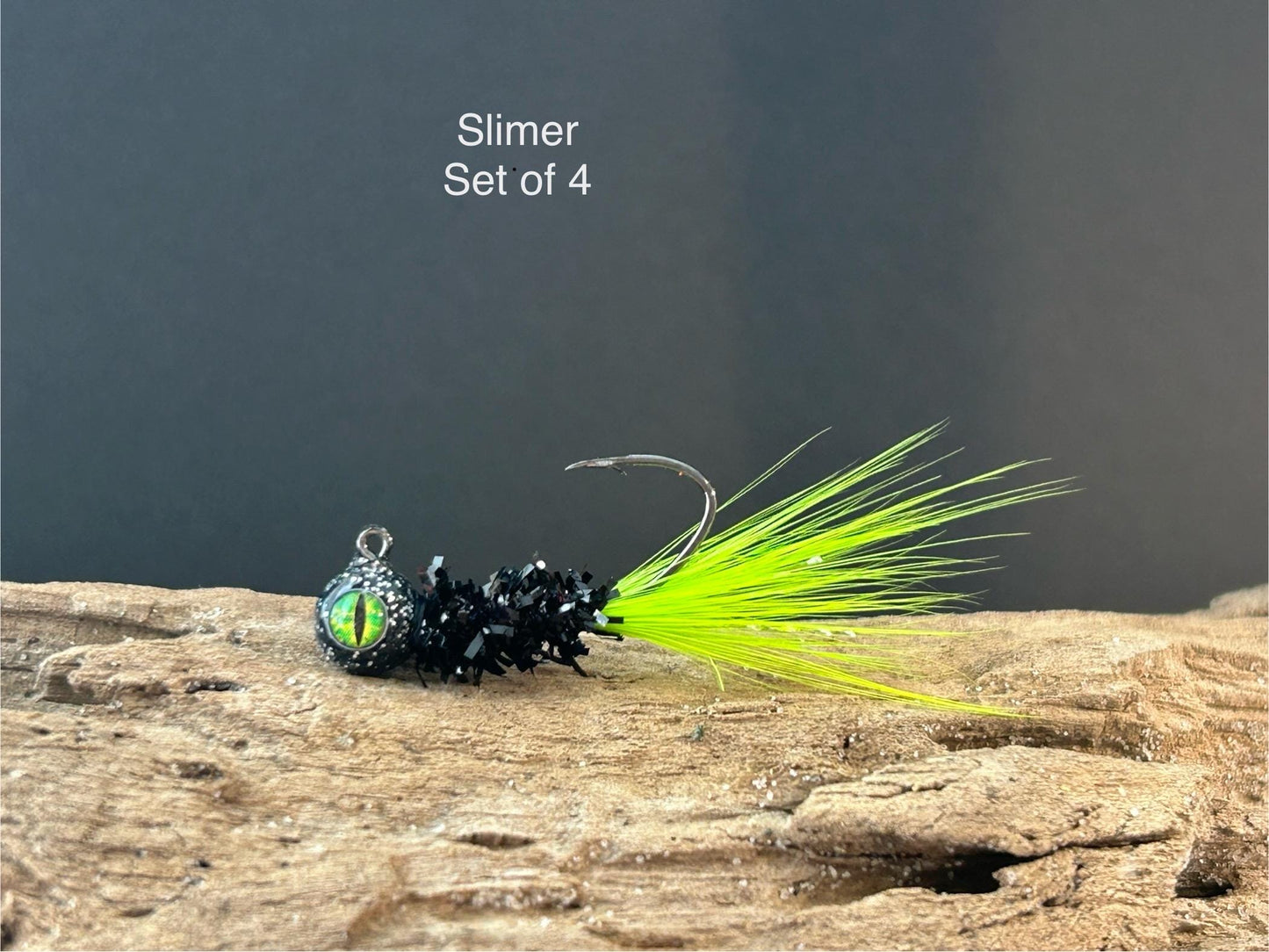 Hackle feather crappie jigs