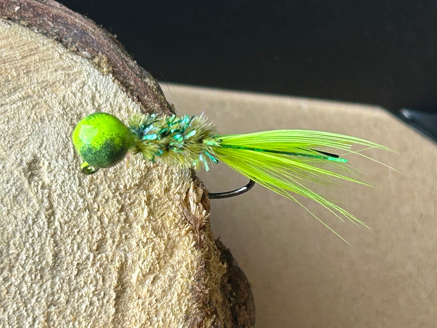 Hackle feather crappie jigs