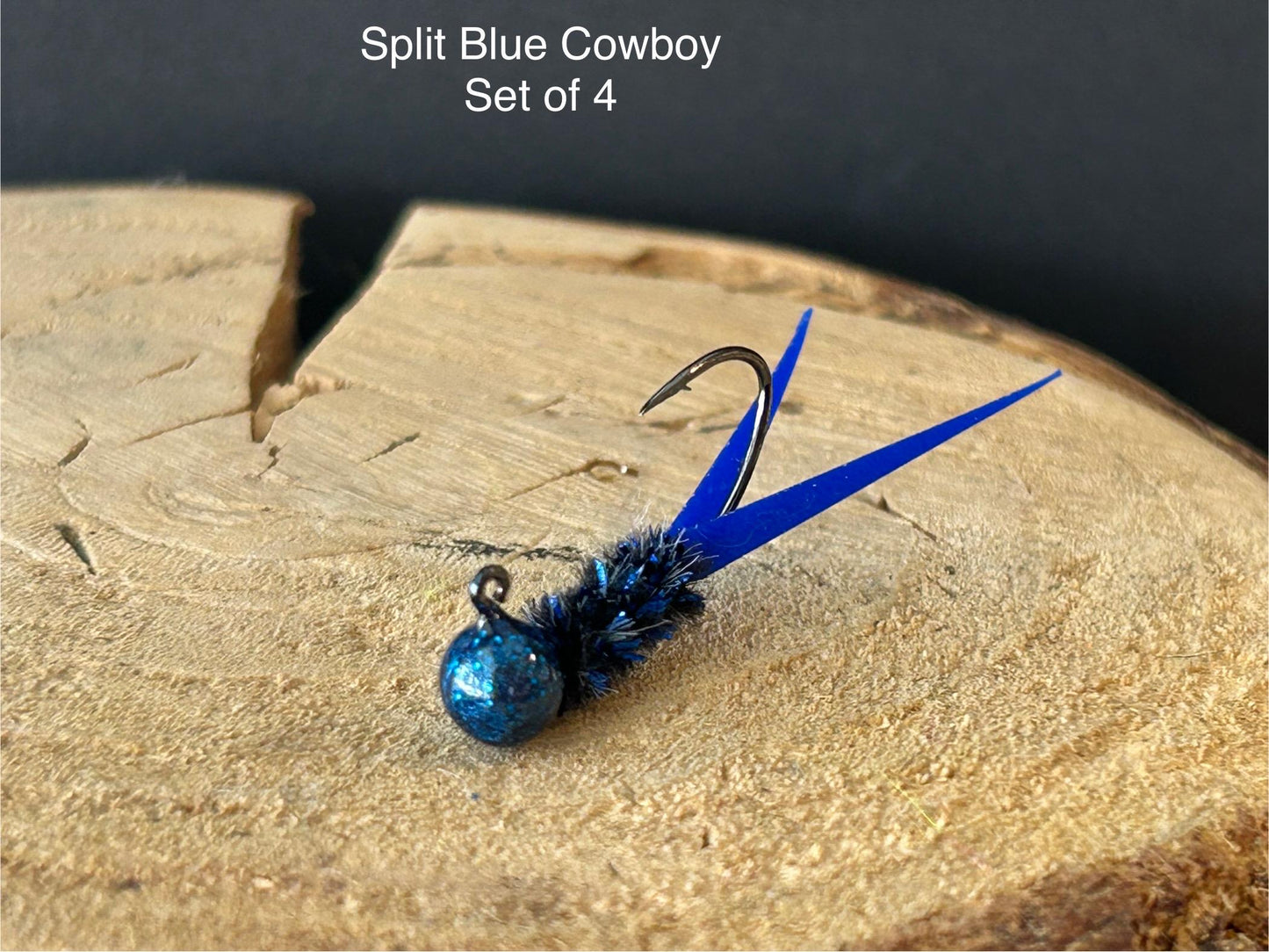 Split tail crappie jigs