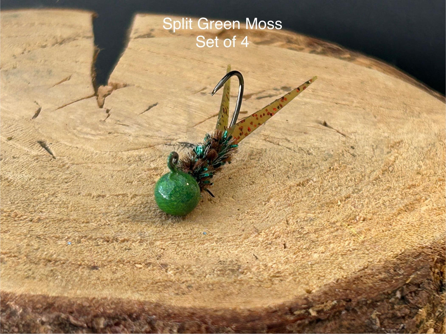 Split tail crappie jigs