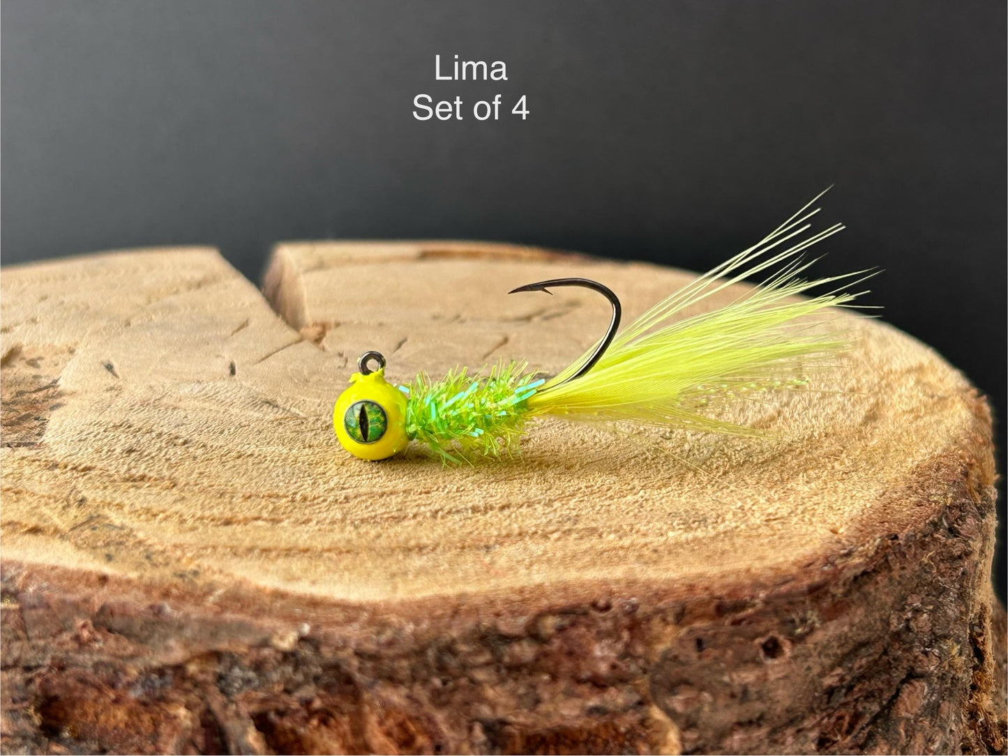 Hackle feather crappie jigs
