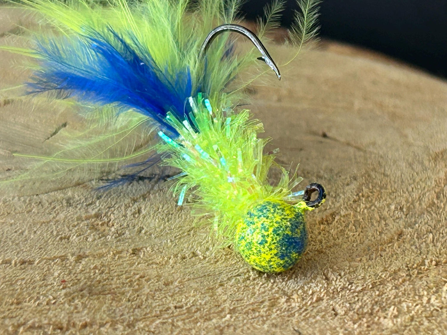 Marabou feather crappie jigs