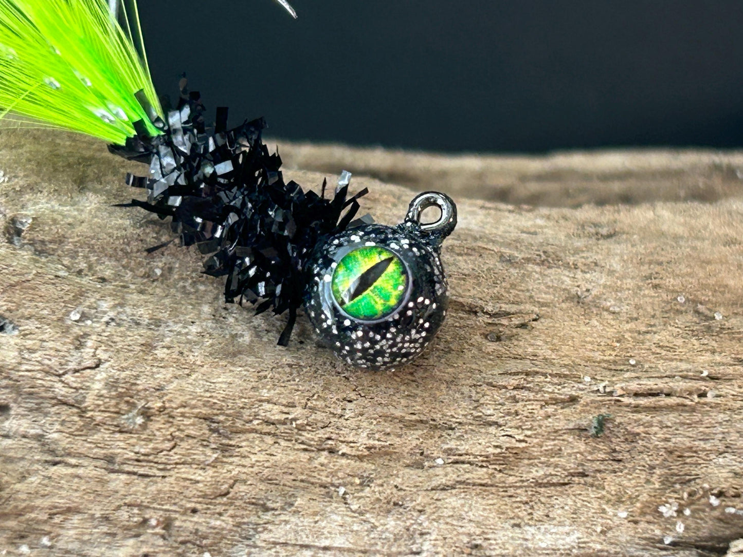 Hackle feather crappie jigs
