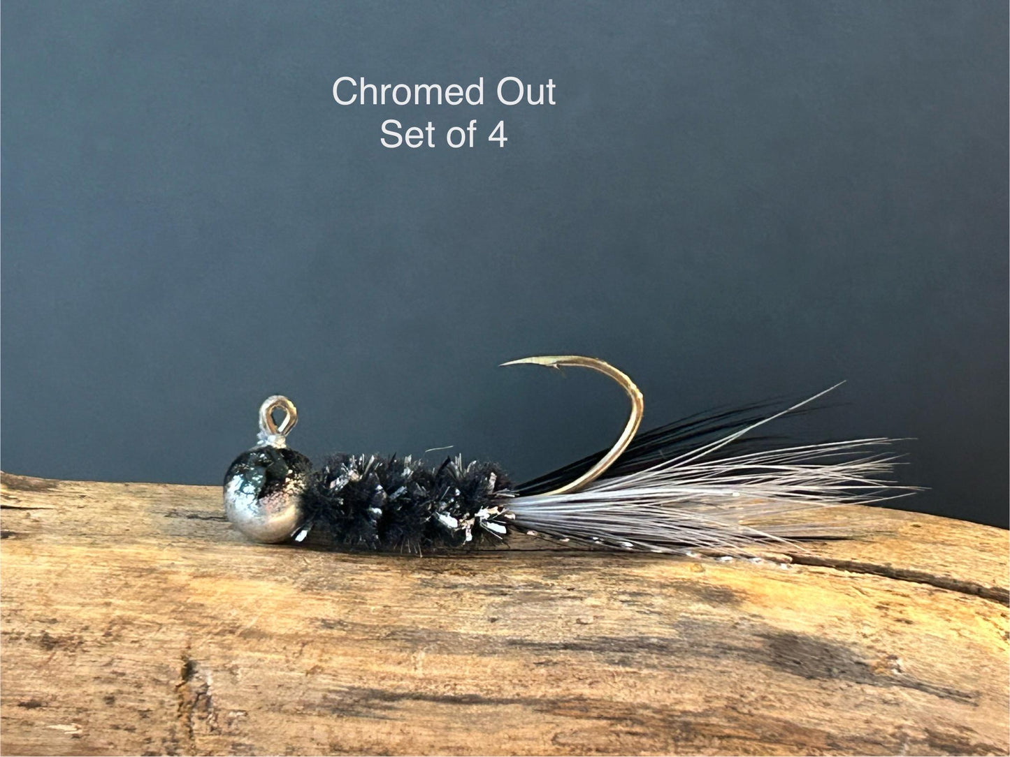 Hackle feather crappie jigs