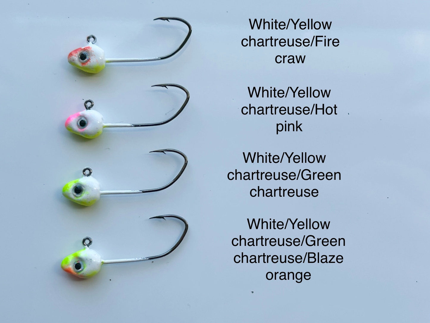 Minnow jig heads custom paint