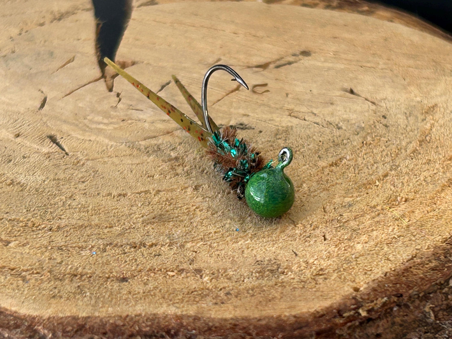 Split tail crappie jigs