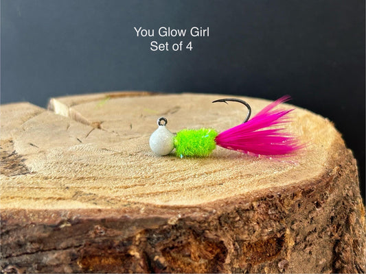 GLOW in the DARK crappie jigs