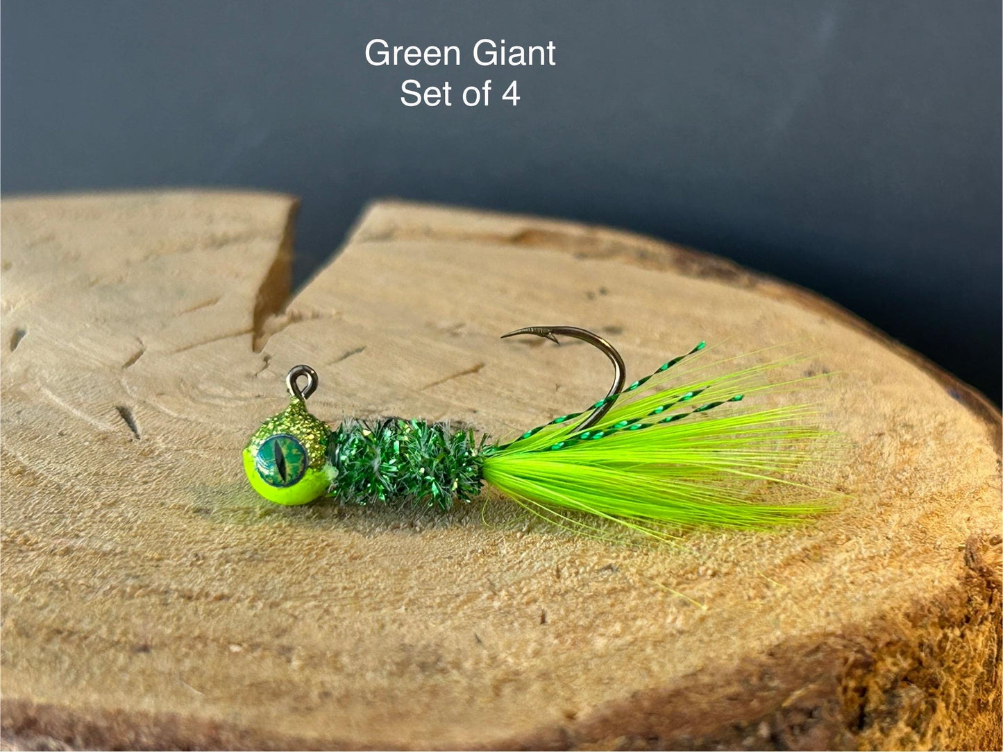 Hackle feather crappie jigs