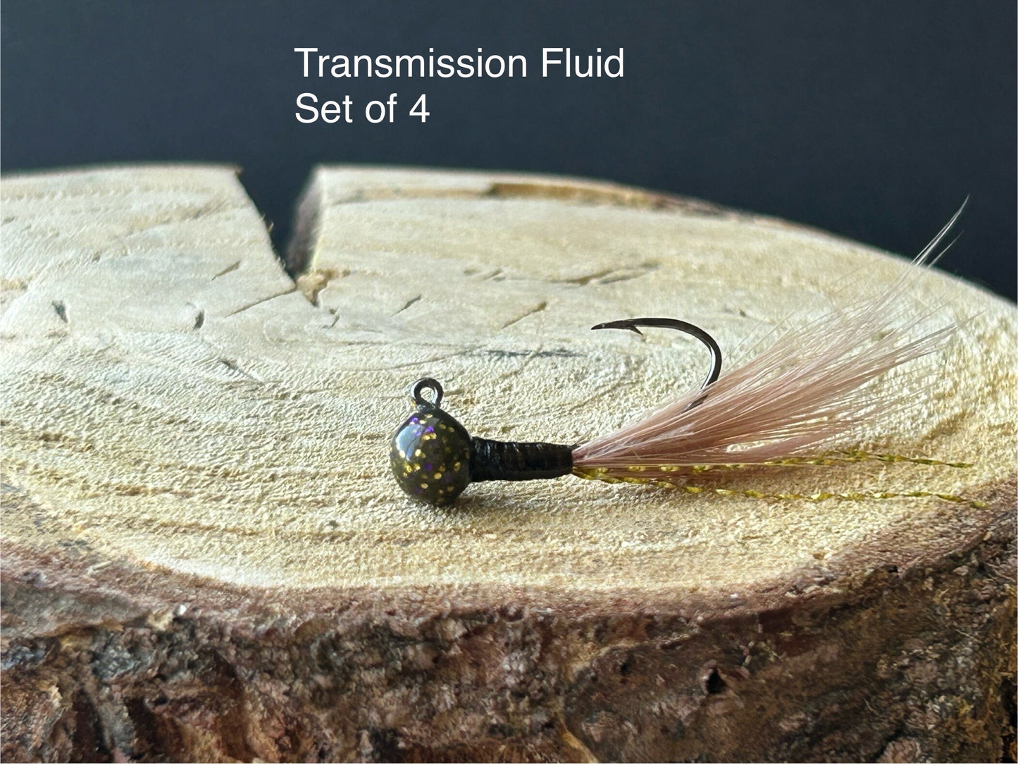 Hackle feather crappie jigs