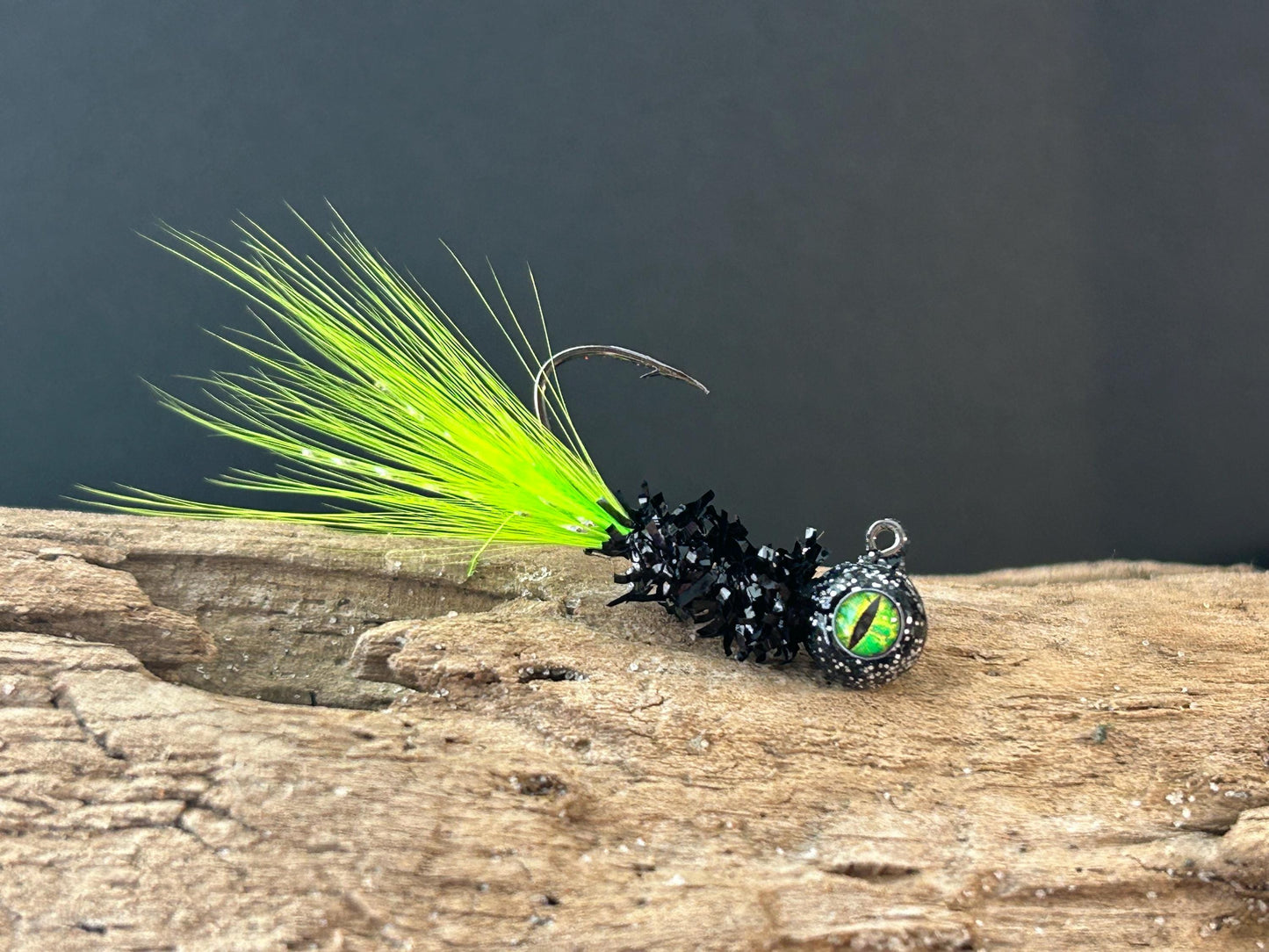Hackle feather crappie jigs