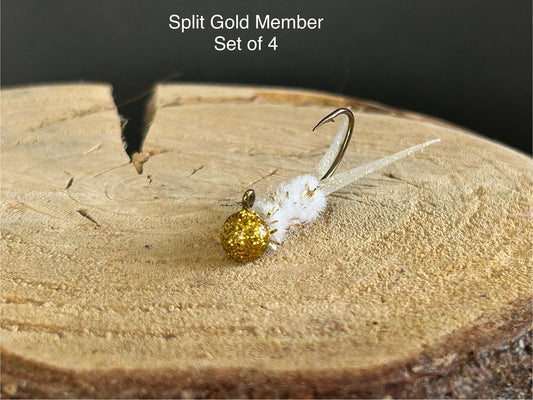 Split tail crappie jigs