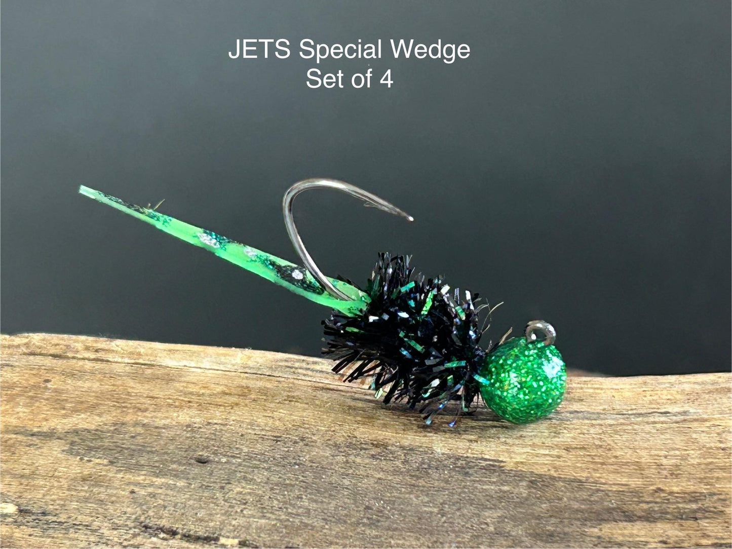 Wedge tail crappie jigs