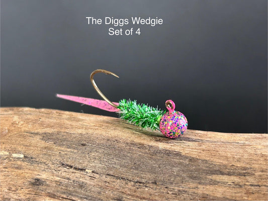 Wedge tail crappie jigs