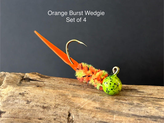 Wedge tail crappie jigs