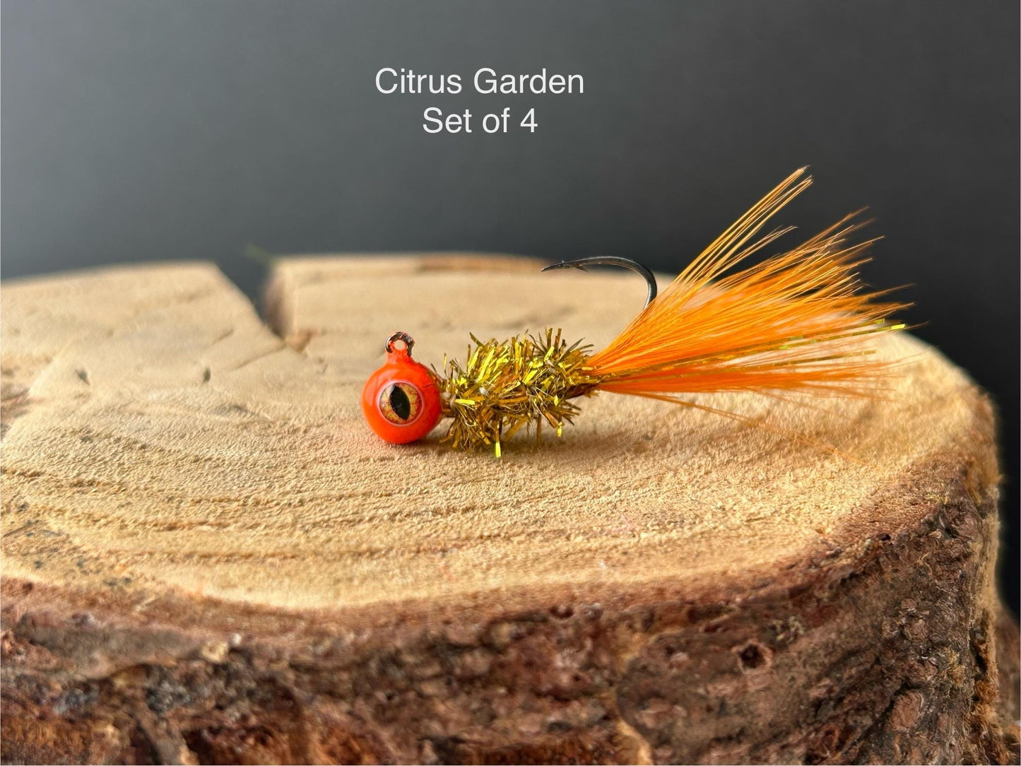 Hackle feather crappie jigs