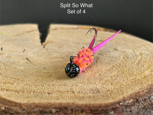 Split tail crappie jigs