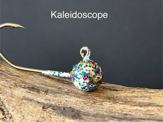 KALEIDOSCOPE GLITTER ball jig heads