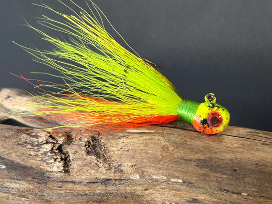 Hand tied walleye jigs