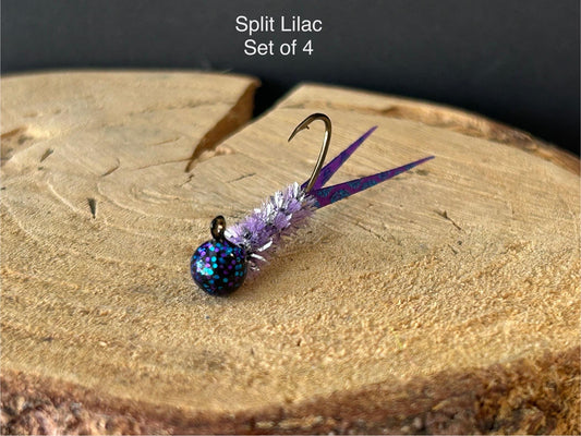 Split tail crappie jigs