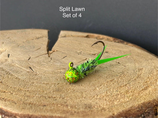 Split tail crappie jigs