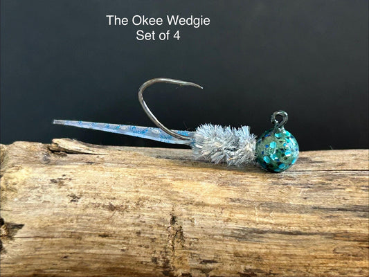 Wedge tail crappie jigs