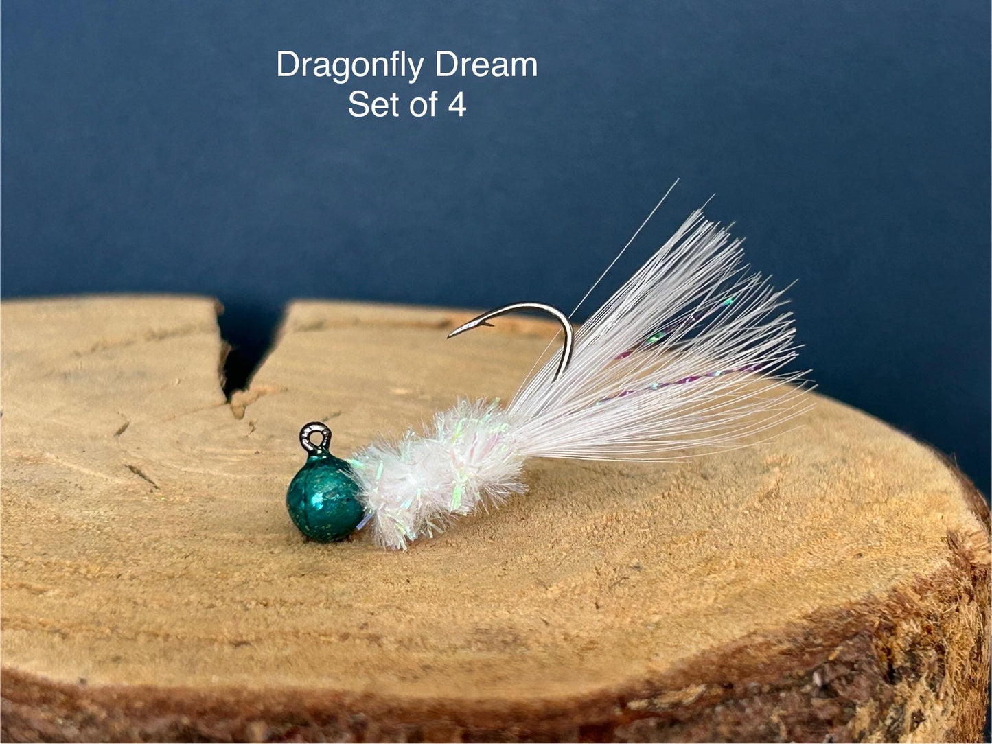 Hackle feather crappie jigs